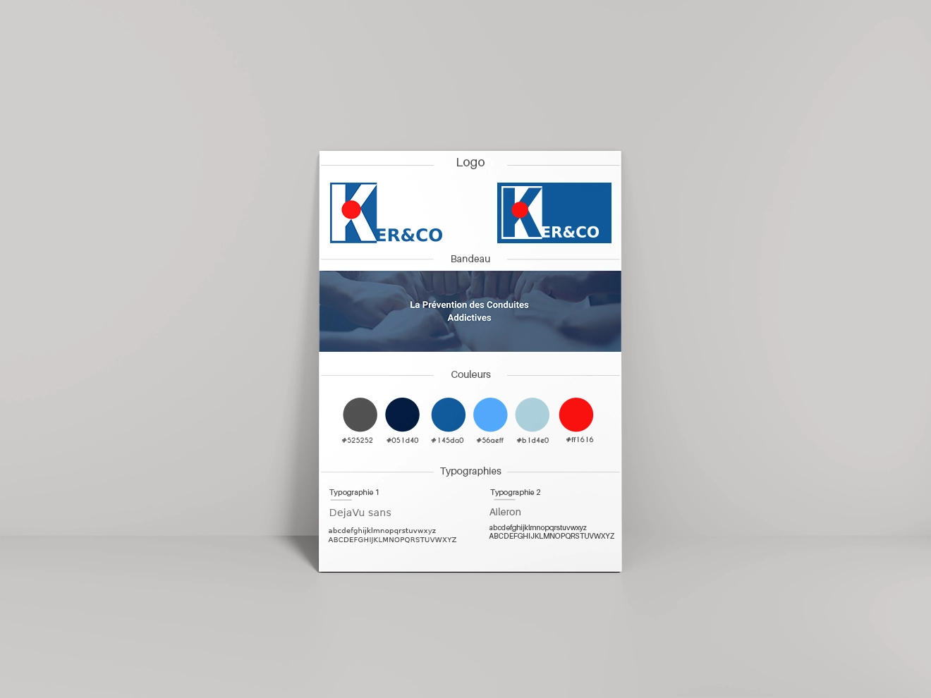 Conception de charte graphique pour Ker&Co