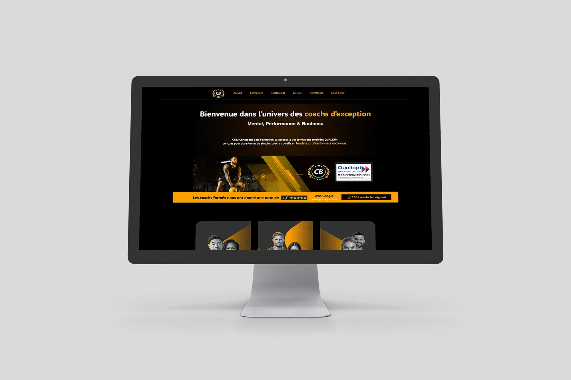 Refonte de site internet - coach sportif